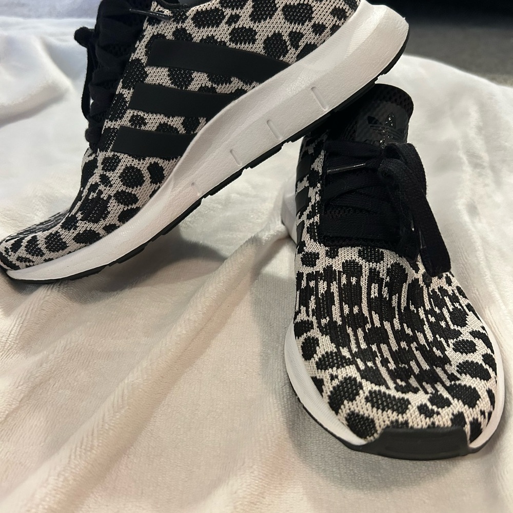 Black and White Animal Print Sneakers